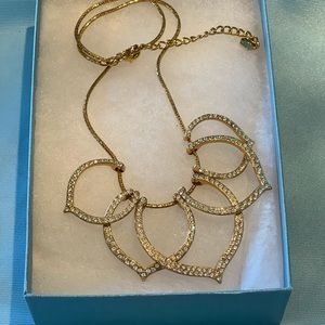 NIB Touchstone Crystal by Swarovski Lotus Necklace